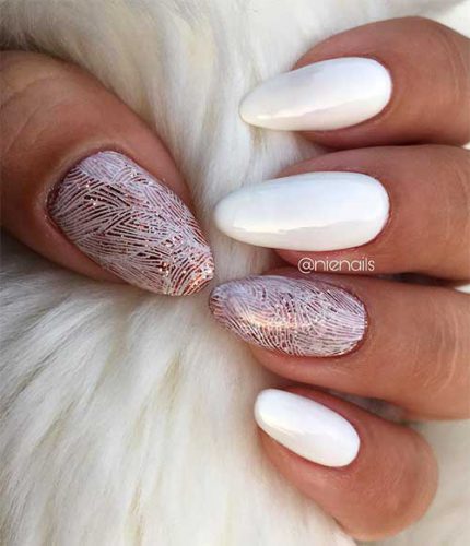 Stunning White Almond Nails Designs | Cute Manicure