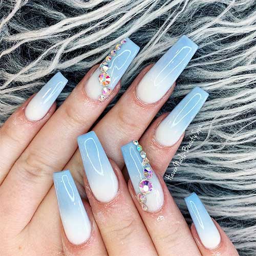 Cute Blue Ombre Nails Ideas Cute Manicure