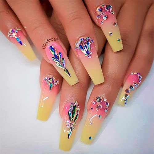 25 Best Yellow Ombre Nails with Designs to Try in 2023