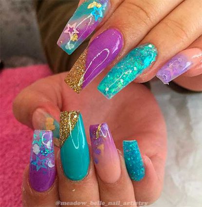 The Best Mermaid Nails to Dive into Underwater Magic in 2023