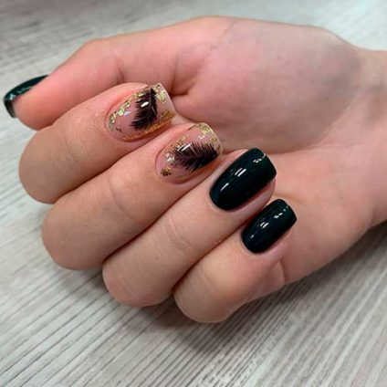 The Cutest Short Black Nails That Will Suit All Tastes