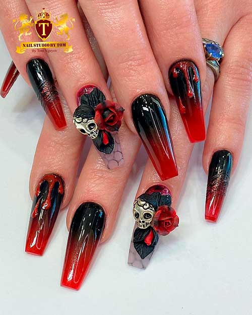 Creepy Halloween Nails With Cute Designs | Cute Manicure