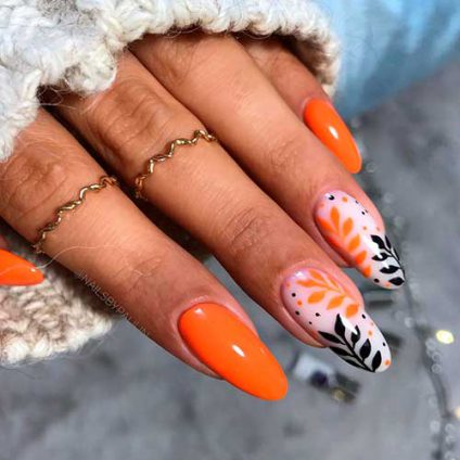 The Prettiest Autumn Orange Nails for Inspiration