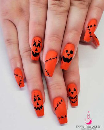 9 Creative Halloween Pumpkin Nails to Try This Season