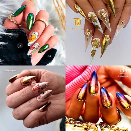 The Cutest Fall Chrome Nail Designs for 2020 | Cute Manicure