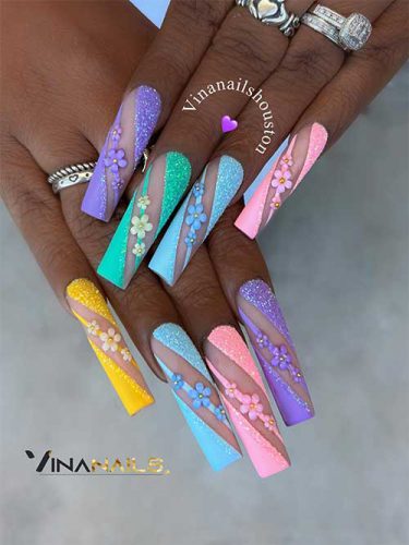 The Best Multi Colored Nails That You Must Try in 2024