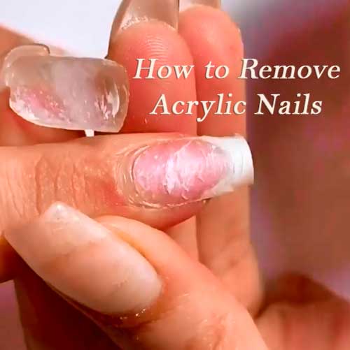How to Remove Acrylic Nails at Home | Cute Manicure