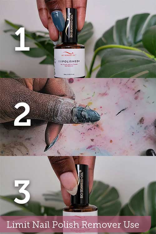 A guide on using nail polish remover carefully to preserve natural oils in nails while ensuring effective polish removal.