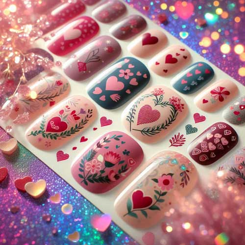 Top 10 Valentine's Day Nail Stickers on Amazon to Make Your Heart Skip a Beat